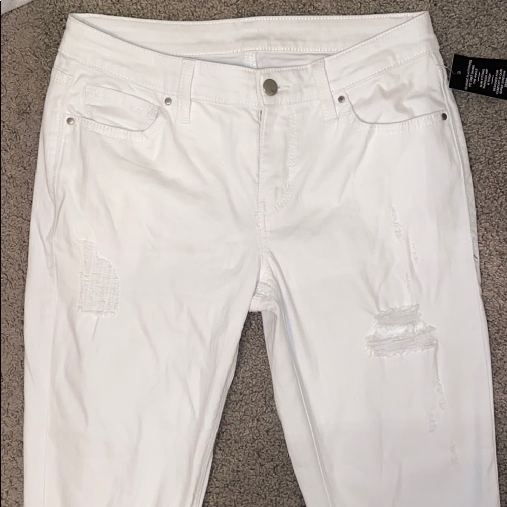 White Crown and Ivy ripped jeans